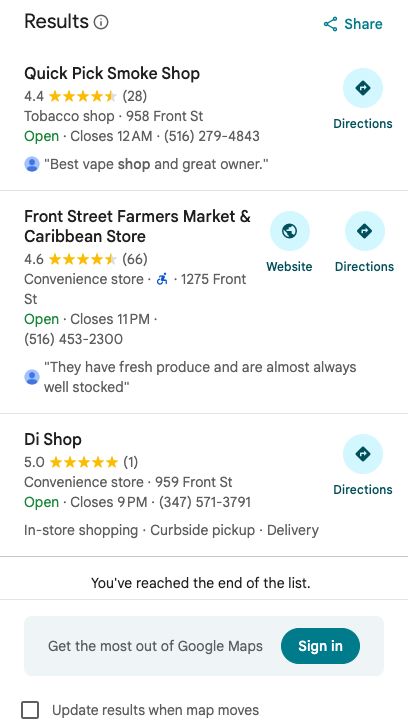 Kamel Convenience Store location